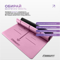 Килимок для йоги професійний EasyFit Pro каучук 5 мм Рожевий Килимок для йоги професійний EasyFit Pro каучук 5 мм Рожевий