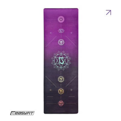 Коврик для йоги EasyFit Chakra Flow (замша-каучук) Коврик для йоги EasyFit Chakra Flow (замша-каучук)