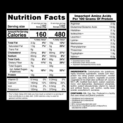 MacroPro - 2270g Vanilla Bean MacroPro - 2270g Vanilla Bean