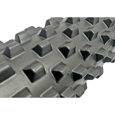 Масажний ролик EasyFit Grid Roller PRO 45 см Чорний Масажний ролик EasyFit Grid Roller PRO 45 см Чорний