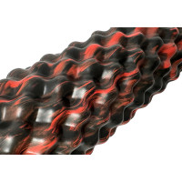 Масажний ролик EasyFit Bubbles 45 см Чорний-червоний Масажний ролик EasyFit Bubbles 45 см Чорний-червоний