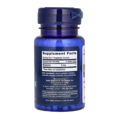Melatonin 3 mg - 60 vcaps (Пошкоджена банка) Melatonin 3 mg - 60 vcaps (Пошкоджена банка)