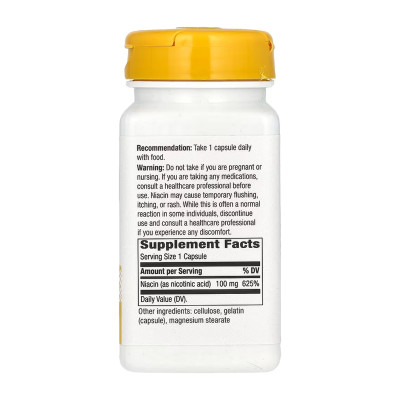 Niacin 100 mg - 100 caps Niacin 100 mg - 100 caps