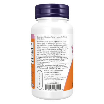 Alpha Lipoic Acid 100mg - 120 vcaps Alpha Lipoic Acid 100mg - 120 vcaps