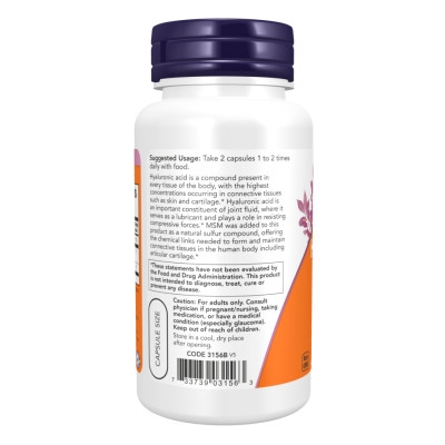 Hyaluronic Acid 50mg+MCM - 120 vcaps Hyaluronic Acid 50mg+MCM - 120 vcaps