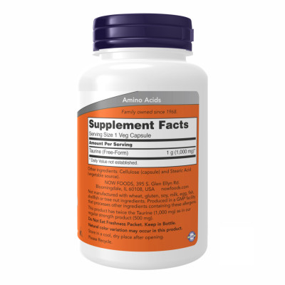Taurine 1000mg - 100 vcaps Taurine 1000mg - 100 vcaps