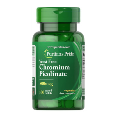 Chromium Picolinate 500 mcg Yeast Free - 100 tabs Chromium Picolinate 500 mcg Yeast Free - 100 tabs