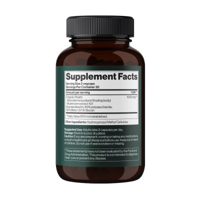 Reishi Mushroom 1000 mg - 60 vegcaps (Затерта дата)