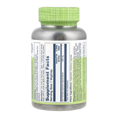Saw Palmetto Berry 580mg - 180 vcaps Saw Palmetto Berry 580mg - 180 vcaps