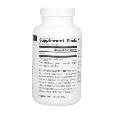 Taurine 1000™ 1000mg - 120 caps Taurine 1000™ 1000mg - 120 caps